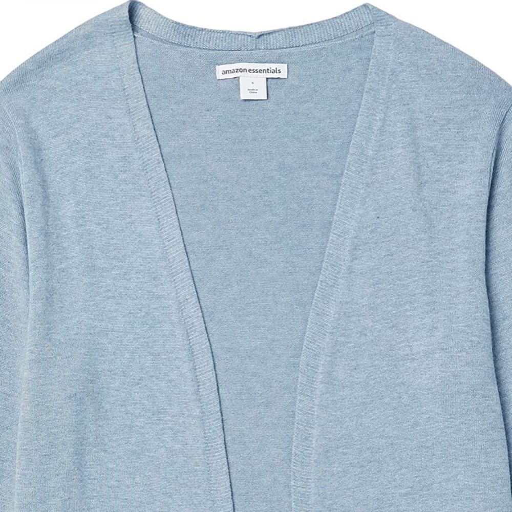 Amazon Essentials Women's Lightweight Open-Front Cardigan Sweater Blue Sz M - Picture 5 of 11